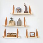 Wall Shelf Manufacturer - Modern Antique Pine Wood Floating Single Layer Rack