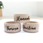 Napkin Rings Manufacturer - Handmade Rustic Acacia Wood Bulk Wedding Decor