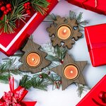Candle Holder Manufacturer - Cheap Snowflake Rustic Tea Light Home Decor Table
