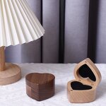 Jewelry Box Manufacturer - Small Unpainted Travel Wedding Ring Pine Wooden Box