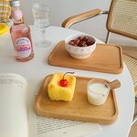 Serving Tray Manufacturer - OEM Wholesale Natural Wooden Platter with Handles