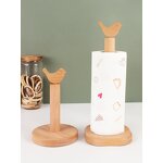 Paper Towel Rack Manufacturer - Modern Solid Wood Vertical Space-Saving Storage