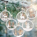 Christmas Ornament Manufacturer - Custom DIY Unfinished Wooden Tree Hanging Decor