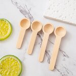Coffee Scoop Manufacturer - Wooden Short Handle 1g 5ml Measuring Spoon