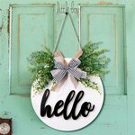 Wall Decor Manufacturer - Christmas Easter Rustic Engraved Flower Wooden Hanging