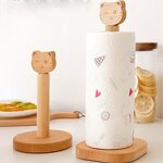 Paper Holder Manufacturer - Modern Wooden Stick on Weighted Bottom Non Slip