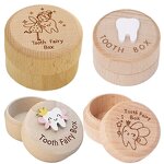 Baby Teeth Box Manufacturer - Custom Keepsake Gift Wooden Milk Teeth Storage