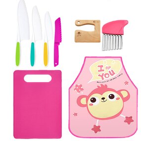 Plastic Knife Set Manufacturer - 7 Pieces Kids Safe Serrated Edges Toddler Set