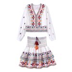 Drawstring High-Waisted Mini Skirt Factory - OEM Custom Vintage A-line Skirt