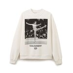 Printed Sports Sweater Factory - OEM Custom Retro Round Neck Ladies Top