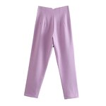 Women's Casual Pants Factory - OEM Custom European American Style Retro High Waist