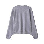 Ribbed Knitted Sports Sweater Factory - OEM Custom Retro Round Neck Female Tops