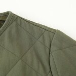 Quilted Washed Cotton Coat Factory - OEM Custom Autumn Fashion Retro Casual Round