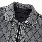 Stone-washed Quilted Cotton Coat Factory - OEM Custom Autumn Fashion Retro Casual