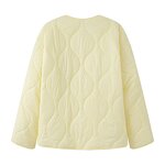 Round Neck Diamond Jacket Factory - OEM Custom Autumn Winter Retro Long Sleeve