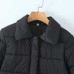 Girl Flat Hem Cotton Jacket Factory - OEM Custom Autumn Casual Long Sleeve Versatile