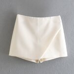 Asymmetric Mid-waist Culottes Factory - OEM Custom Five Colors Women's Summer Shorts