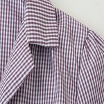 Plaid Shirt Shorts Set Factory - OEM Custom Summer Button Shirt Elastic Waist