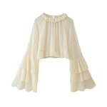Ruffled Chiffon Shirt Skirt Two-piece Factory - OEM Custom Summer Short Shirt Mini