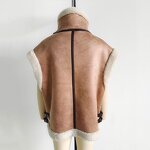Fleece Splicing Tank Top Factory - OEM Custom Female Waistcoat Chic Top
