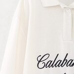 Polo Collar Sweatshirt Factory - OEM Custom Women's Elegant Slim Fit