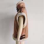 Fleece Splicing Tank Top Factory - OEM Custom Female Waistcoat Chic Top