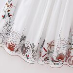 Embroidered Midi Skirt Factory - OEM Custom Retro High Elastic Drawstring