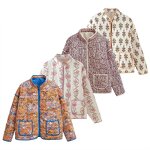 Trend Printed Cotton Coat Factory - OEM Custom Autumn Casual Long Sleeve Women's Coat