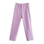 Women's Casual Pants Factory - OEM Custom European American Style Retro High Waist