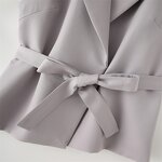 Solid Color Vest Trousers Suit Factory - OEM Custom Retro Belt Suit Vest