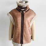 Fleece Splicing Tank Top Factory - OEM Custom Female Waistcoat Chic Top