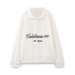 Polo Collar Sweatshirt Factory - OEM Custom Women's Elegant Slim Fit
