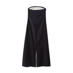 Floral Print Midi Dress Factory - OEM Custom Vintage Backless Side Zipper