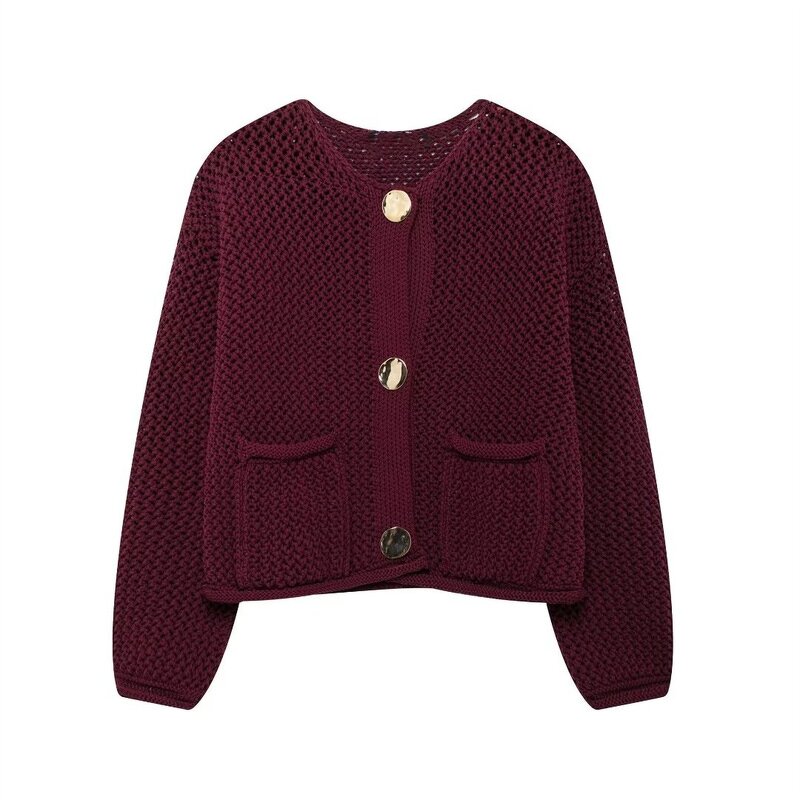 Knitwear Jacket Sweater Coat Factory - OEM Custom Autumn Casual Loose Long-Sleeved
