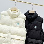 Sleeveless Vest Factory - OEM Custom Men's Autumn Winter Stand Collar Solid Color