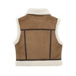 Reversible Short Vest Factory - OEM Custom Retro Casual Lapel Sleeveless Elegant