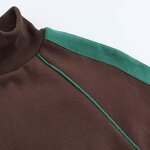 Printed Zipper Sweatshirt Factory - OEM Custom Ribbed Collar Women's Casual