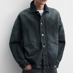 Washed Denim Shirt Factory - OEM Custom Spring Men's Retro Loose Lapel Casual
