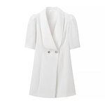 Cutout Embroidery Doll Collar Dress Factory - OEM Custom Vintage Colour Block