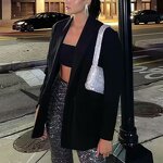 Multicolor Double Breasted Blazer Factory - OEM Custom Vintage Long Sleeve Top