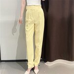 Belt Loose Casual Trousers Factory - OEM Custom High Waist Multi-color Vertical
