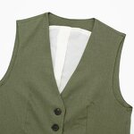 Linen Blend Tank Top Factory - OEM Custom Retro Sleeveless Female Top