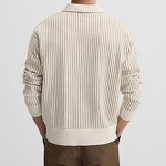 Lapel Knitted Slim Polo Sweater Factory - OEM Custom Men's Autumn Winter Striped