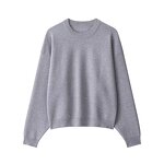 Ribbed Knitted Sports Sweater Factory - OEM Custom Retro Round Neck Female Tops