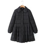 Girl Flat Hem Cotton Jacket Factory - OEM Custom Autumn Casual Long Sleeve Versatile