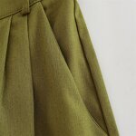 Linen Blend Casual Shorts Factory - OEM Custom Summer Fashion Elegant High Waist