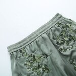 Side Pocket Straight Leg Pants Factory - OEM Custom Vintage Drawstring High Waist