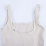 Suspender Jumpsuit Factory - OEM Custom Retro Lapel Sleeveless Women's Short