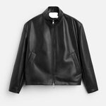 Imitation Leather Short Jacket Factory - OEM Custom Spring Men's Retro Classic Black