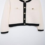 Single-breasted Knitted Jacket Factory - OEM Custom Long-sleeved Round Neck Sweater